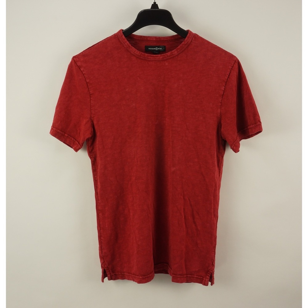 NWOT Treasure & Bond Slub Cotton Crew T-Shirt Men's Small Short Sleeve Solid Red